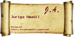 Juriga Amadil névjegykártya